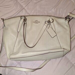 Coach Purse.  Crossbody removable strap with handles. Mint Green